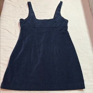 Urban Outfitters Midnight Blue Velvet Whimsigoth Balletcore Sheath Mini NWT